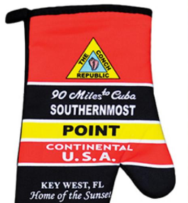 Southernmost Point Oven Mitt and Pot Holder Trivet Florida Keys Souvenir Set