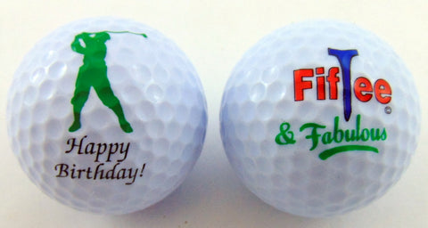 50th Birthday Golf Balls Gift Pack for for Golfers