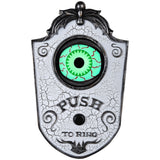 Animated Halloween Doorbell with Eyeball that Moves and Speaks Spooky Phrases
