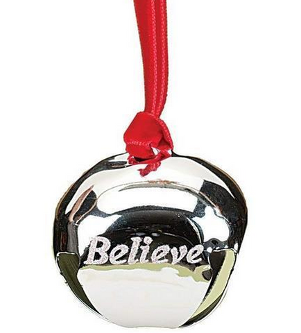 Believe Polar Express Bell Christmas Ornament by Roman PACK OF 3