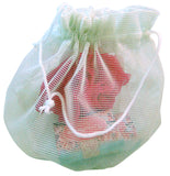 Bath Pouf Sponge & Cherry Blossom Soap Set with Mesh Bag Gift Set
