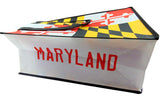 Maryland State Flag Tote Bag Nylon Travel Shopping Carrier with Handles