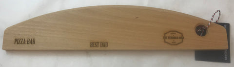 Wooden Pizza Cutting Bar Handmade in Ireland from Walnut Wood Fathers Day Best Dad Gift