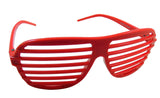 Red Shutter Shades Glasses Celebrity Style Eyewear