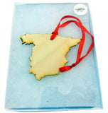 Spain Wooden Spanish Country Christmas Ornament Boxed Gift Handmade in the U.S.A.