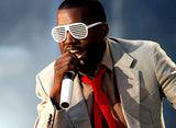 White Shutter Shades Kanye Style Spring Break Glasses